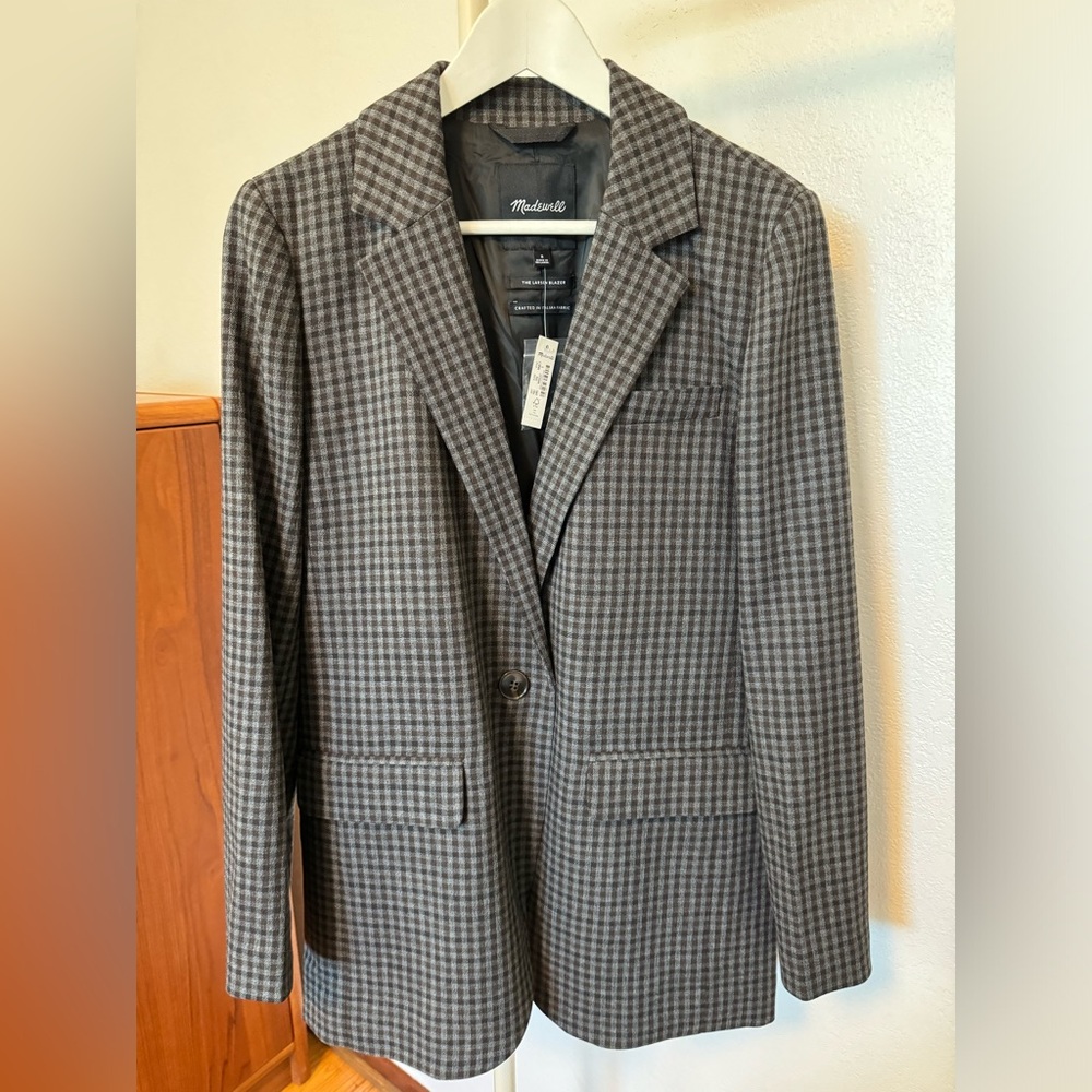 Madewell Larsen Blazer in Plaid